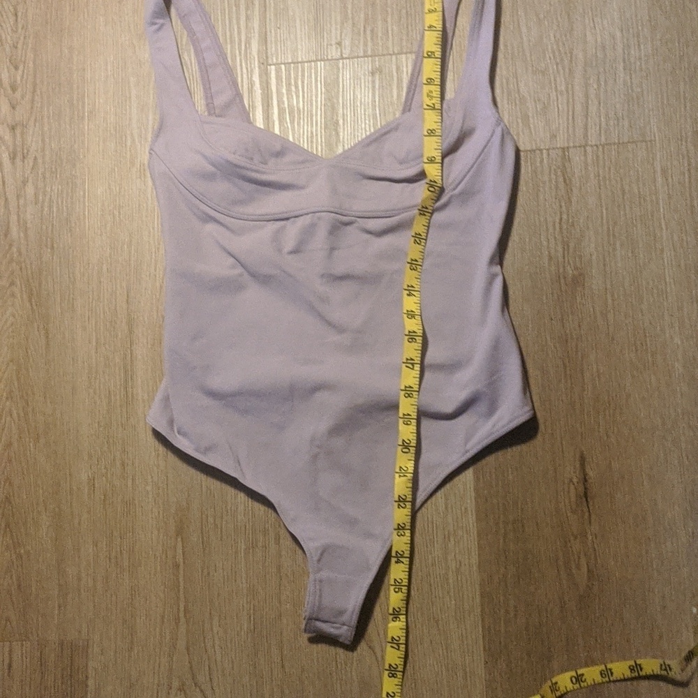 Free People Dusk til Dawn Bodysuit sz MED in Dusty Pink​​​​ - Picture 10 of 15